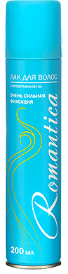 Лак Романтика ос/ф с провитамином В5 200мл /24шт в кор