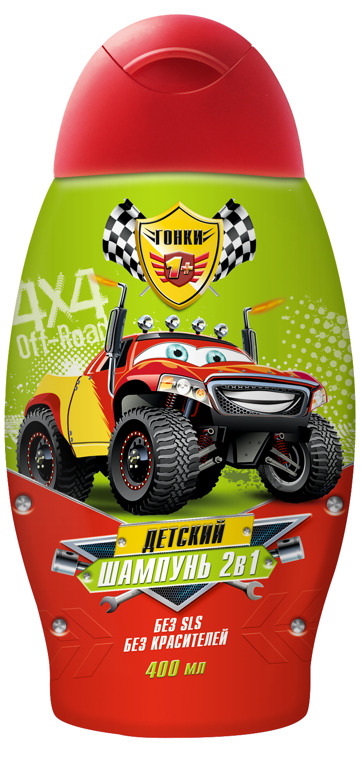 Гонки Шампунь с кондиц. детский 2в1 400мл