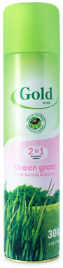 Освежитель GOLD WIND Green grass 300мл /12шт в кор