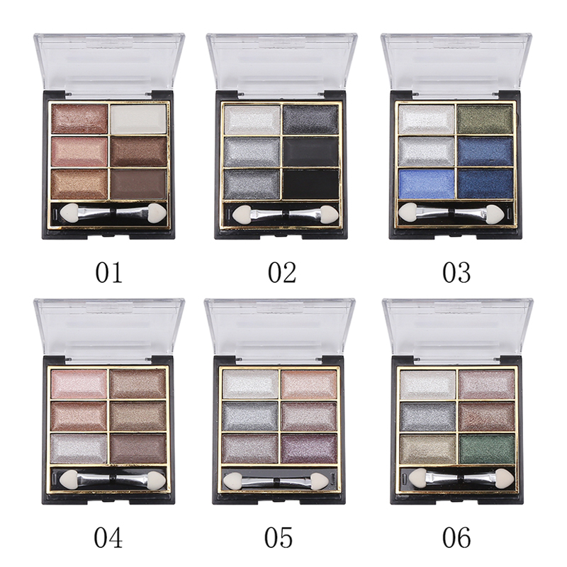 Farres Тени для век 1104 (YF014) 6цветов тон 02