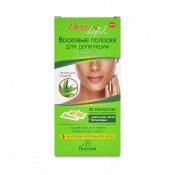 Ф Воск.полоски для депиляции лица с Алоэ вера 20шт