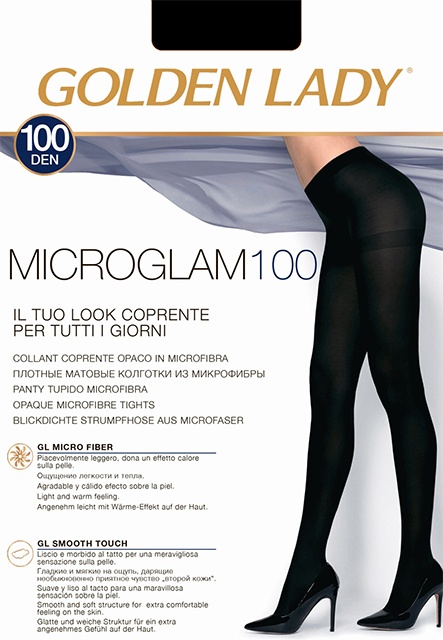Golden Lady Колготки MICROGLAM 100 nero2