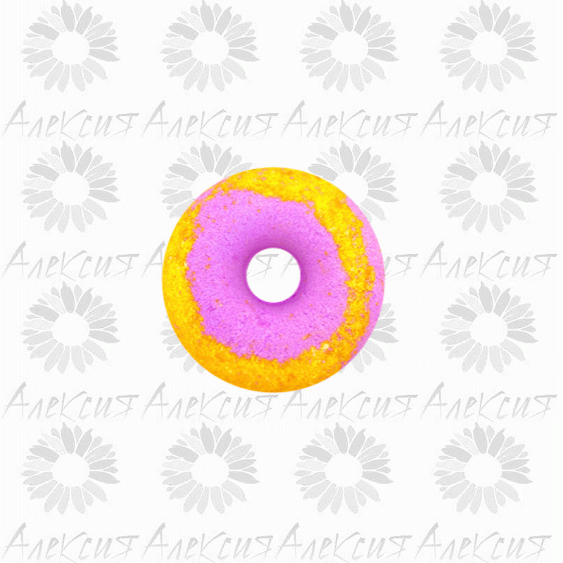 КМ Гейзер для ванны 140г Клубнично-банановый пончик