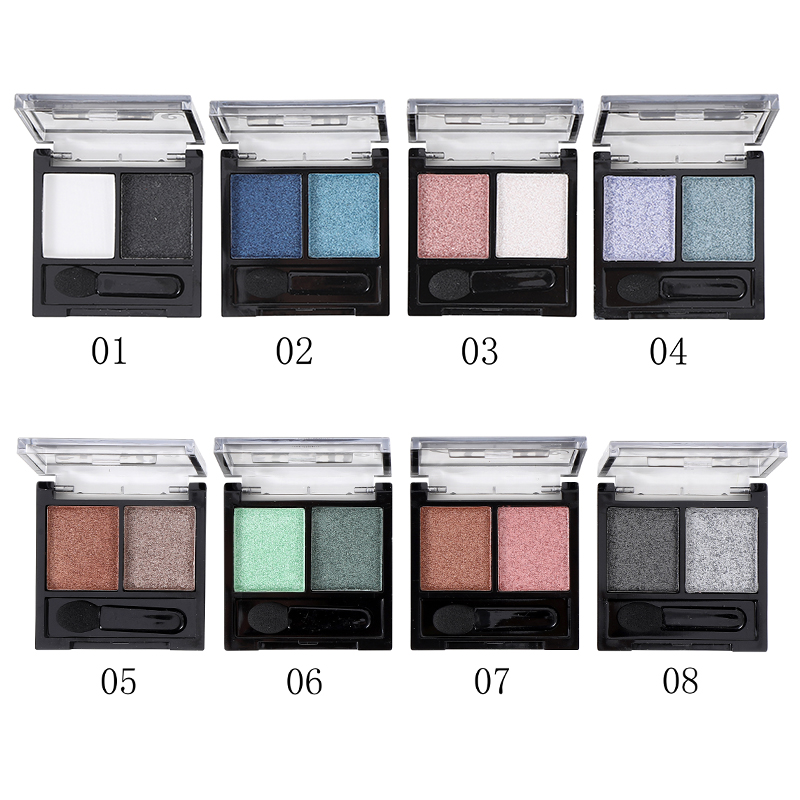 Farres Тени для век 2х цветные 1007 тон 01 белый-черный