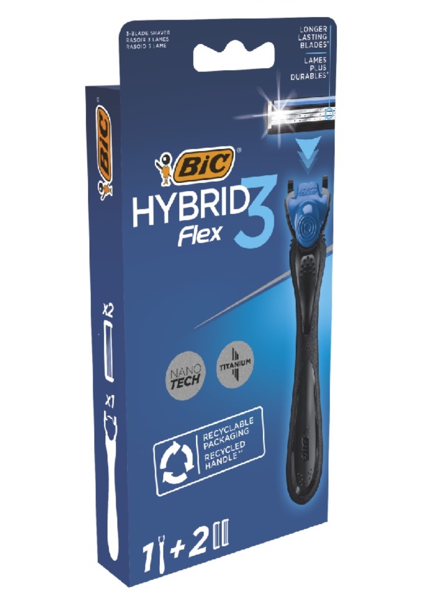 BIC HYBRID Станок д/б 3 лезвия 1ручка+ 2 кассеты