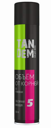 Лак TANDEM Объем от корней 5 эс/ф 360мл