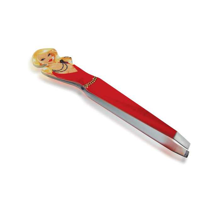 ELLIS Пинцет RP 023-2 фигурный с рис "Девушка"