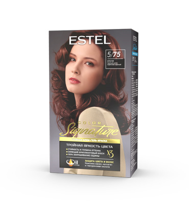 ESTEL COLOR Signature Стойкая крем-гель д/в тон 5/75 Брауни