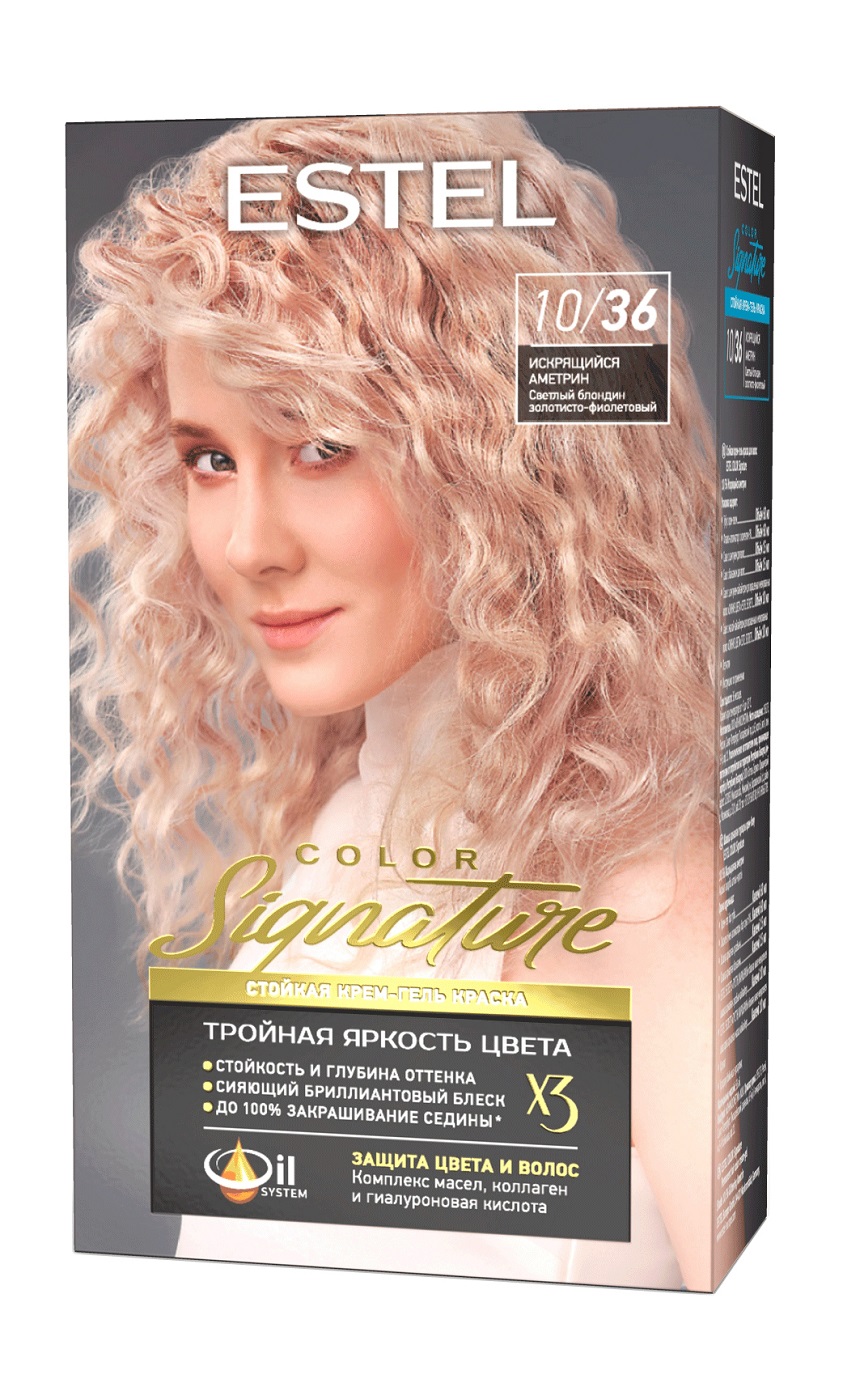 ESTEL COLOR Signature Стойкая крем-гель д/в тон 10/36 Искрящийся аметрин