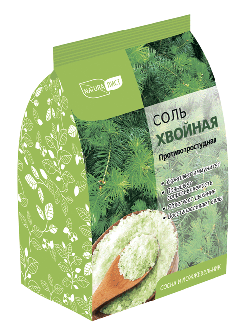 НАТУРАЛИСТ Соль для ванн 500гр Хвойная