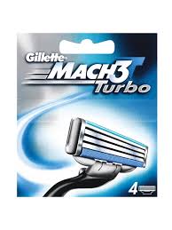 Mach 3 Turbo Кассеты 4шт 3D стикер/пластик