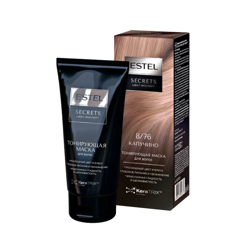 ESTEL SECRETS ЦВЕТ-ЭКСПЕРТ 8/76 Капучино, 150 мл