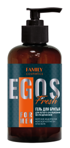 EGOS for men Гель для бритья Fresh 285мл/к16