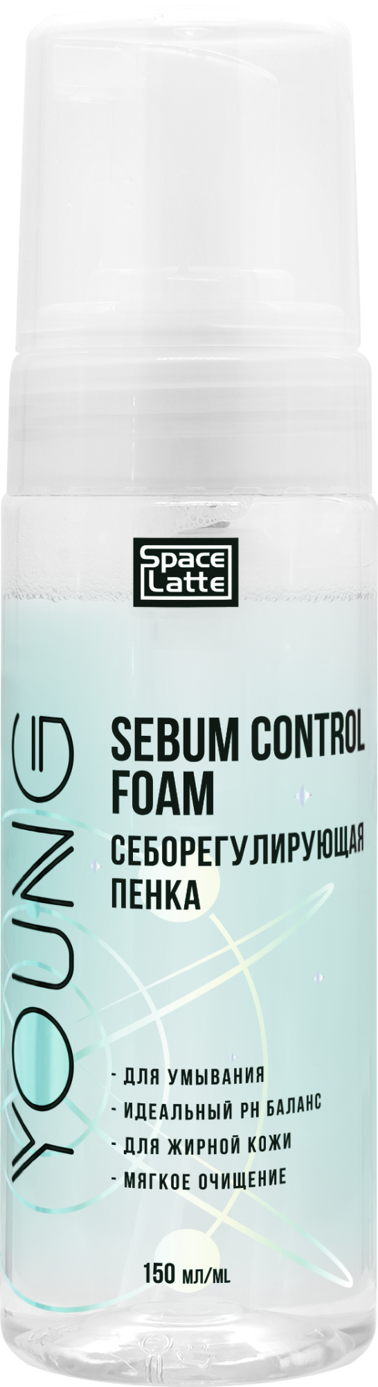 Space.latte YOUNG Себорегулирующая пенка для умывания 150мл