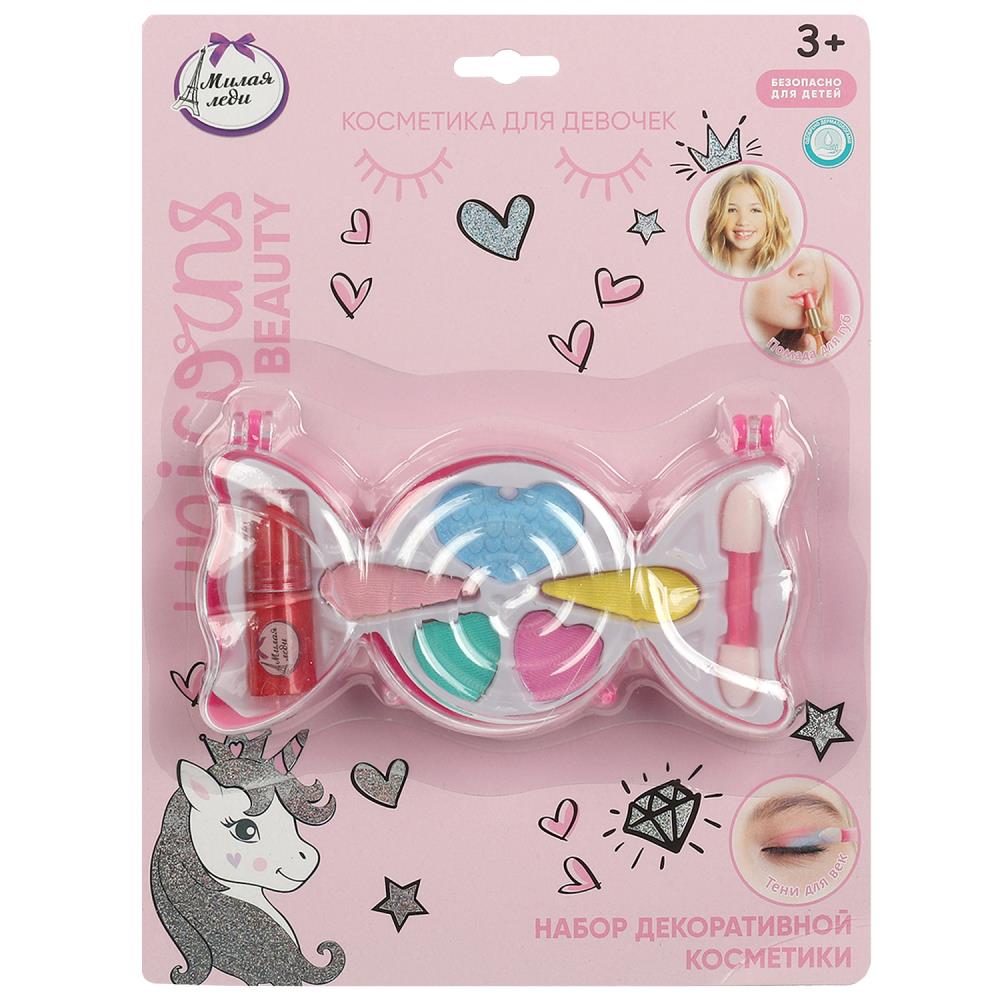 МИЛАЯ ЛЕДИ Набор (тени д/век, помада д/губ, аппликатор)/2*180