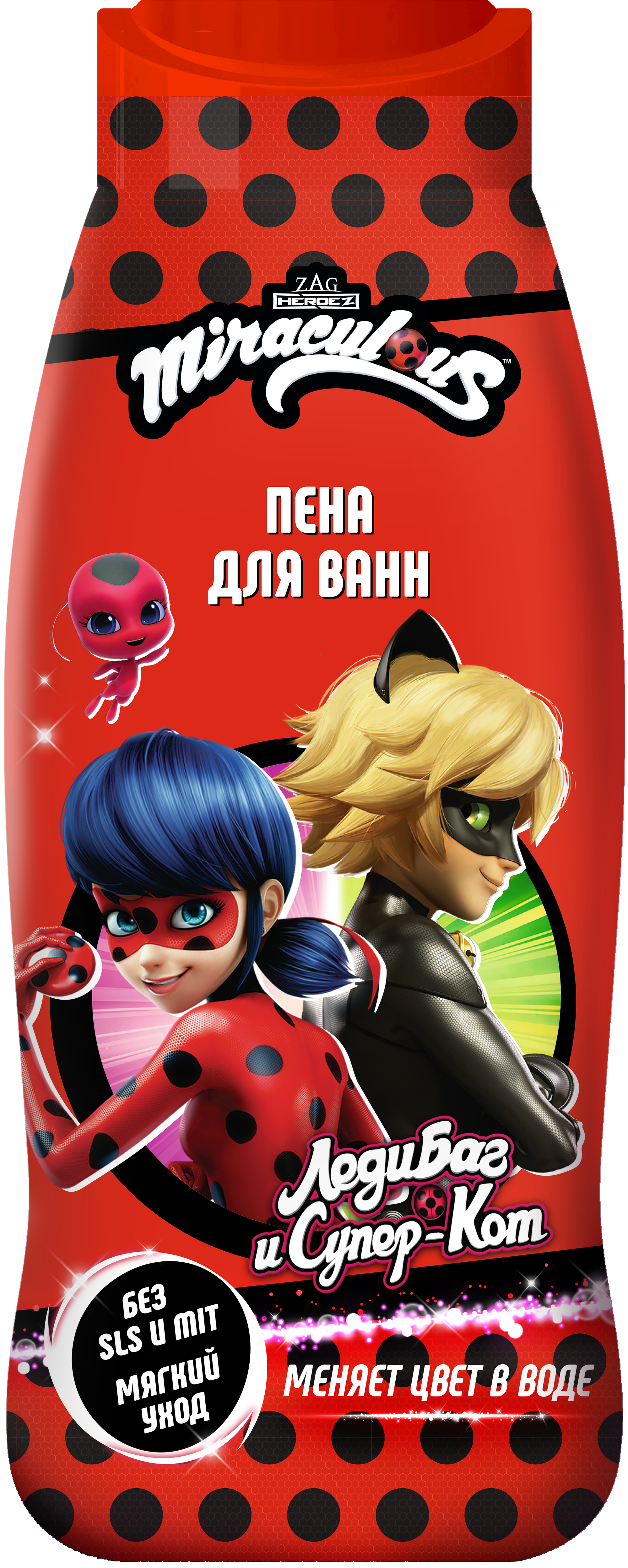 ЛЕДИ БАГ Пена для ванн Леди Баг и Супер Кот 400мл
