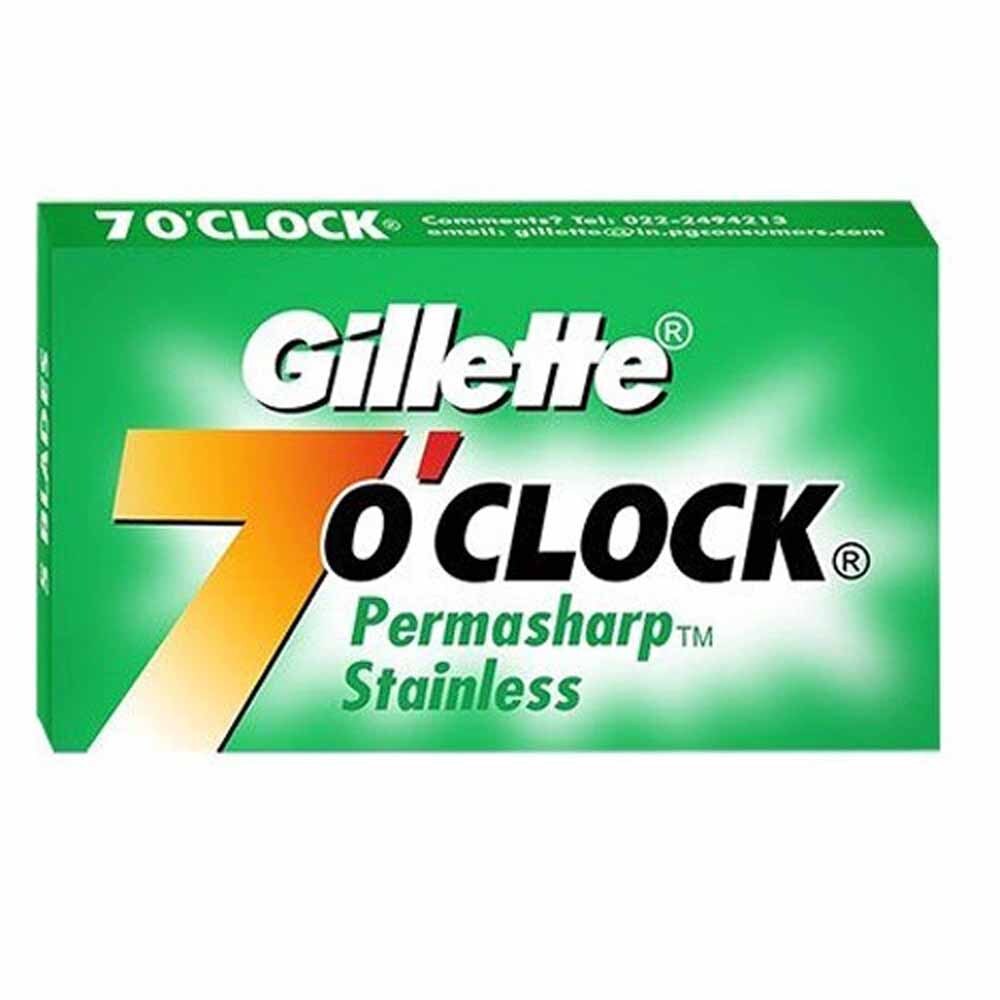 Gillette Лезвия 7 O CLOCK 20*5шт.(жиллет)