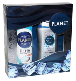 Фестива ПН 33 Men's Planet Sport мужской (Гель д/душа 250мл+Пена д/бритья 200мл)