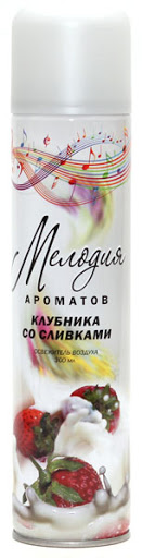 Освежитель Мелодия ароматов Клубника со сливками 285мл /12шт в кор
