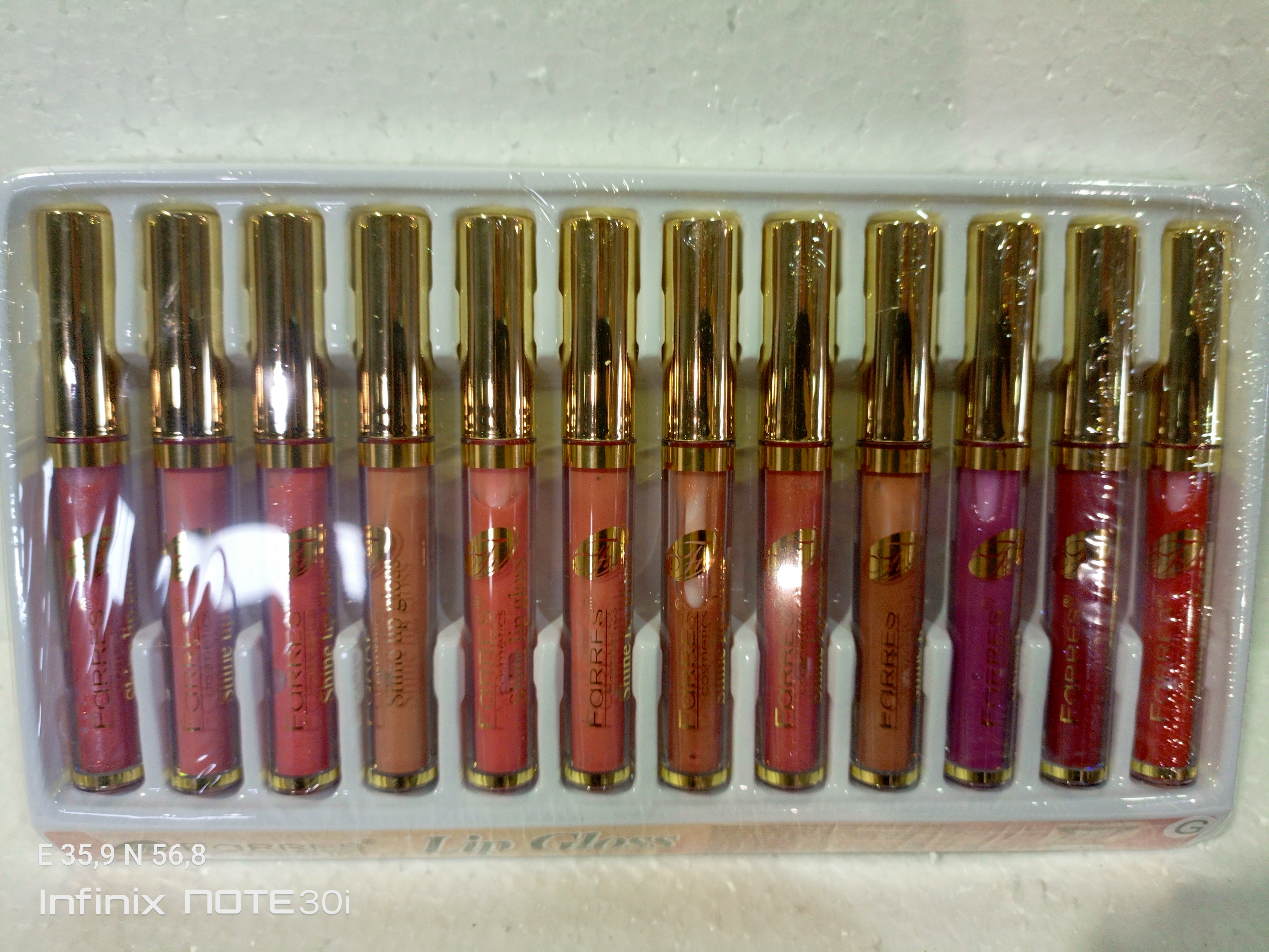 Farres Блеск для губ Мерцающий 7009-G /уп.12шт