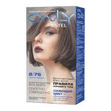 ESTEL ONLY  Стойкая краска-гель д/волос 8/76 светло-русый корич.-фиолет.