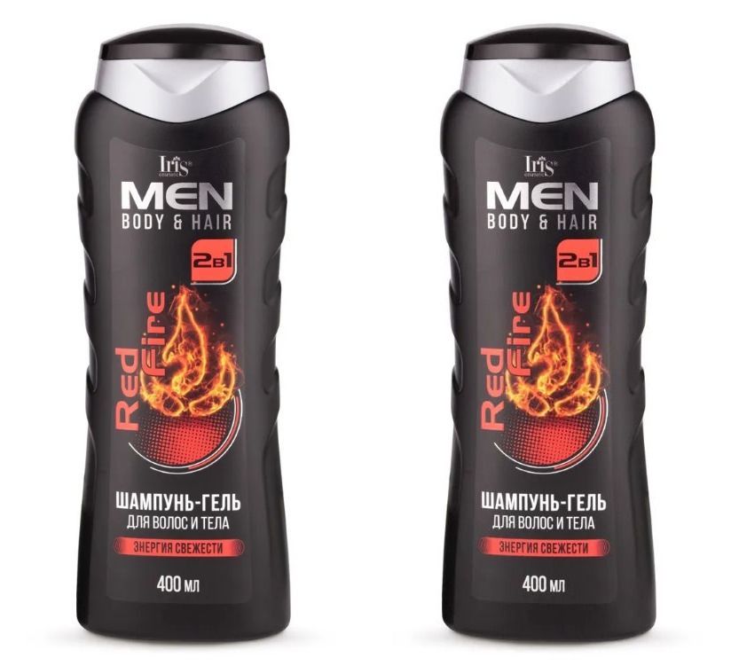 IRIS MEN Шампунь-гель муж. 2в1 Red Fire 400мл