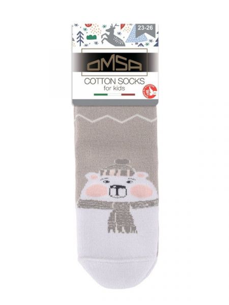 OMSA kids Носки детские 21N61 плюш grigio chiaro 23-26