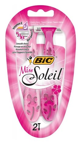 BIC Станок однор.3 лезвия женский Miss Soleil (2шт)