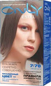 ESTEL ONLY  Стойкая краска-гель д/волос 7/78 русый коричнево-жемчуж.