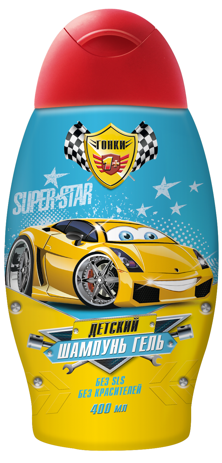 Гонки Шампунь-гель детский 2в1 400мл