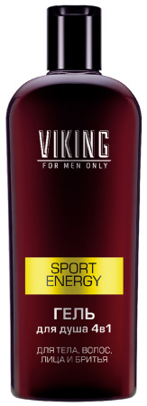 Viking: Гель д/душа 4 в 1 Sport Energy 300мл
