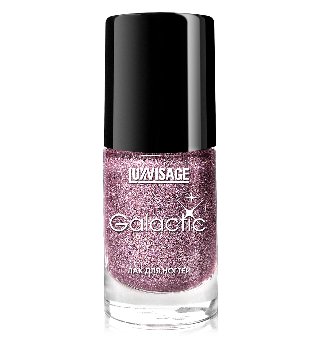 LuxVisage Лак Galactic тон 215 розовый голографик
