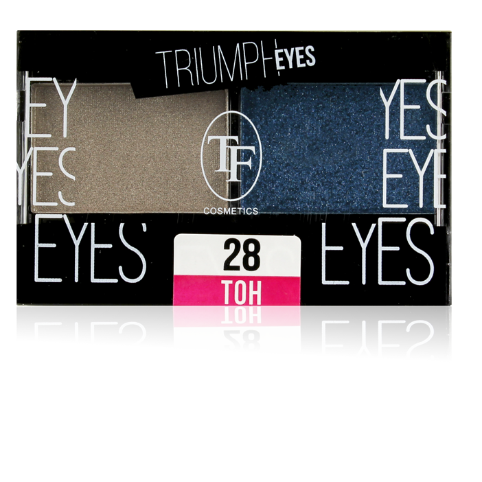 ТF Тени CTE-33 двухцветные т.28 пыльный бежевый и индиго