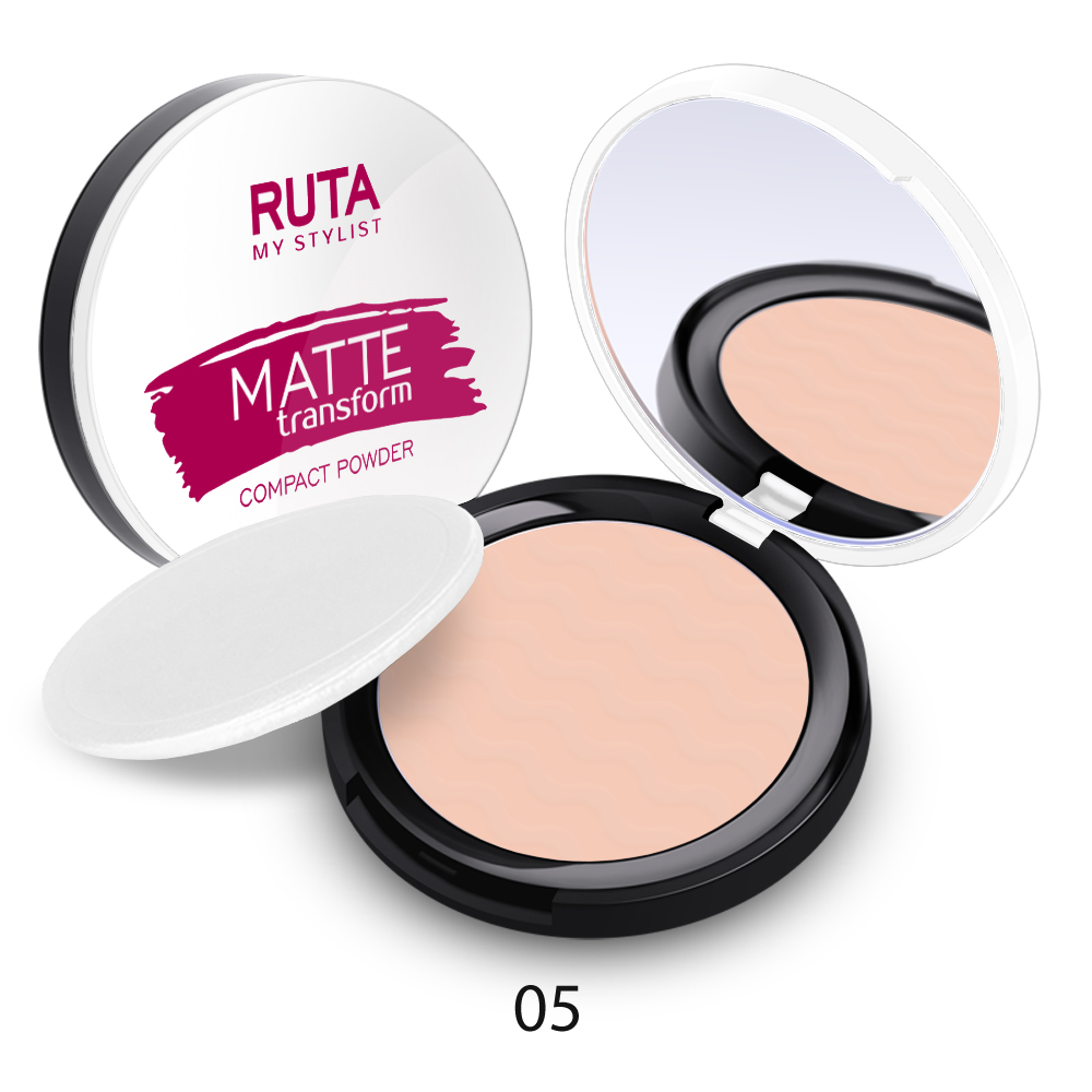 РУТА Пудра компактная MATTE TRANSFORM 05 легкий загар