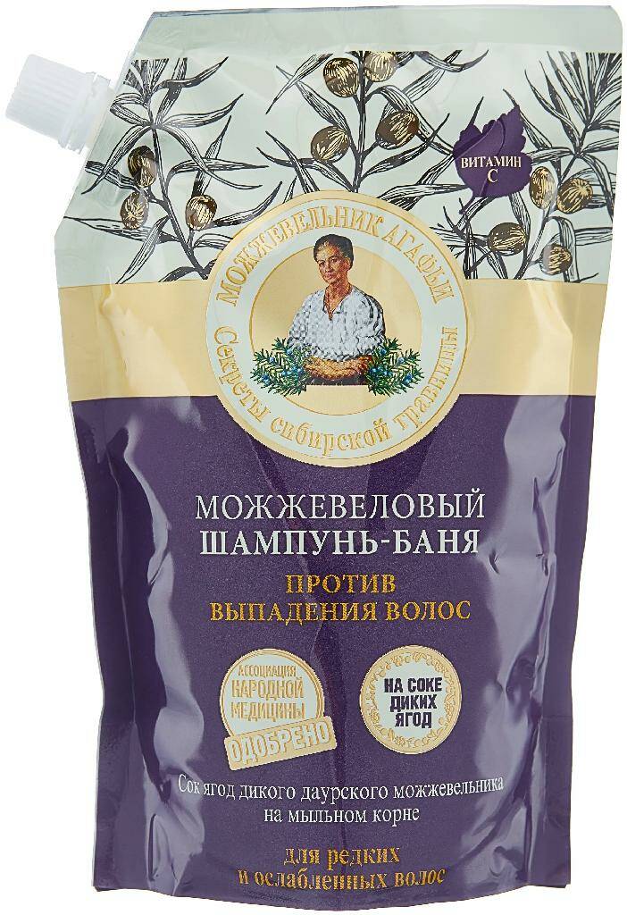 РБА Шампунь-баня Дой пак Против выпадения волос можжевеловый 500 мл