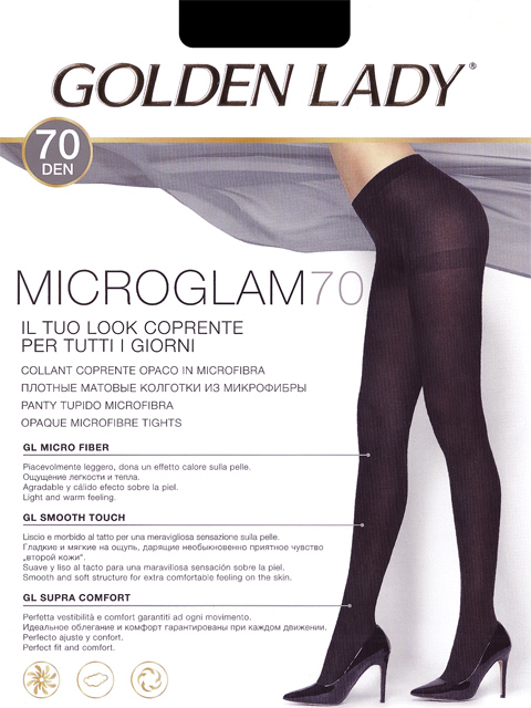 Golden Lady Колготки MICROGLAM 70 nero2 
