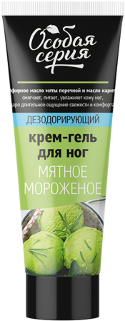 ОС Дезодорирующий крем-гель д/ног Мятное мороженое 75мл