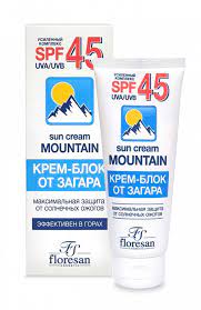 Ф Крем блок от загара Специально для ГОР SPF 45.Водостойкий 60мл