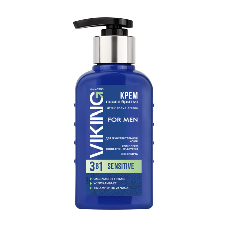 Viking: Крем п/бр д/чувств.кожи 3в1 Sensitive 200мл