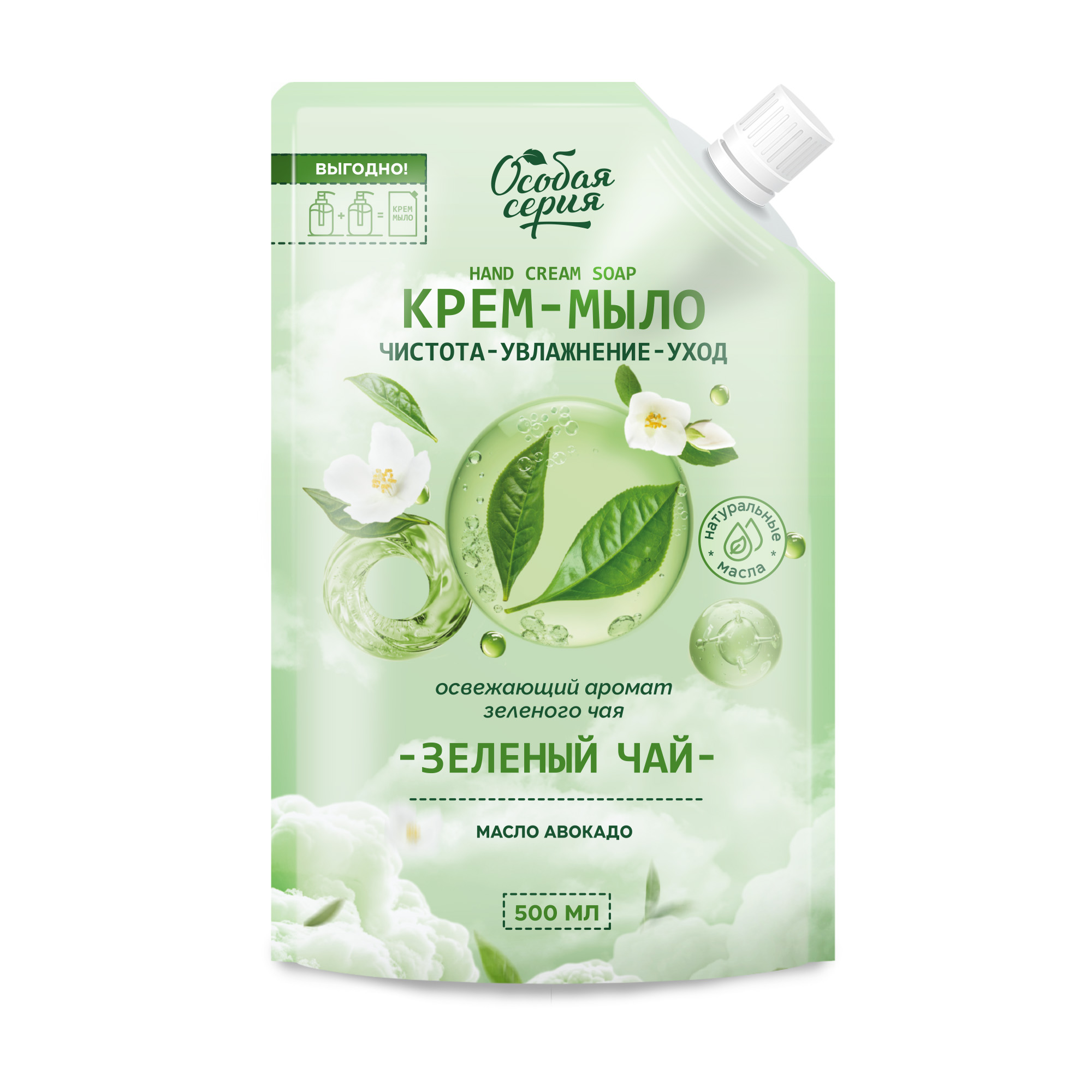 ОС Мыло Дой-пак 500мл Зеленый чай