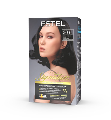 ESTEL COLOR Signature Стойкая крем-гель  д/в тон 5/11 Вулканический пепел