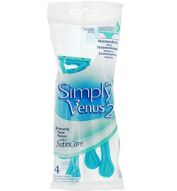 Simply Venus (Satin Care) Станки одноразовые (4шт)