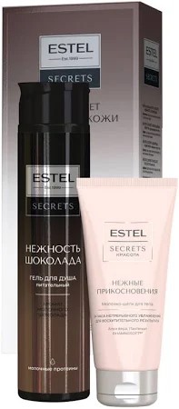 ESTEL"SECRETS"Набор(гель д/д НЕЖНОСТЬ ШОКОЛАДА 300мл + молочко 100мл)