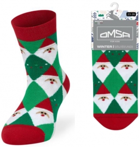 OMSA kids Носки детские 21N62 плюш assorti 23-26