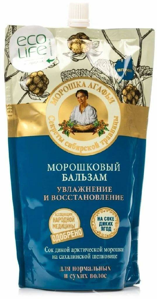 РБА Бальзам д/в Дой пак Увлажнение и восстан.морошковый 500 мл