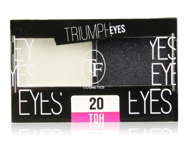 ТF Тени CTE-33 двухцветные т.20 белый и черный