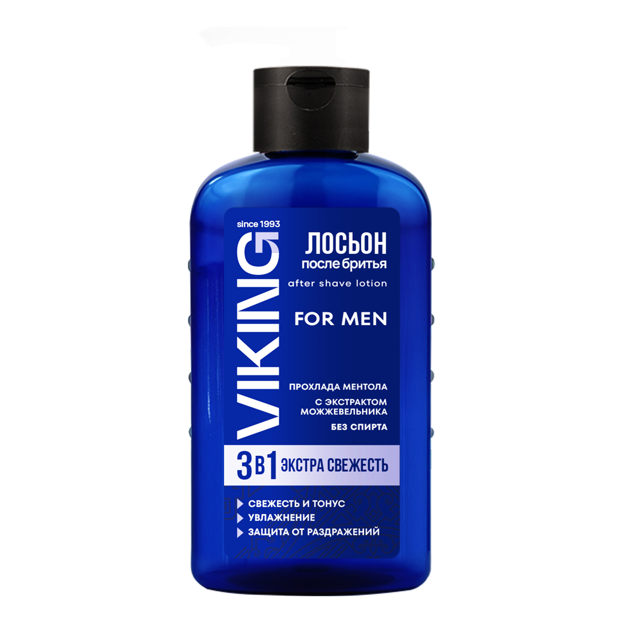 Viking:Лосьон п/бритья 3в1 "Экстра Свежесть" с экстр. можжев. 200 мл