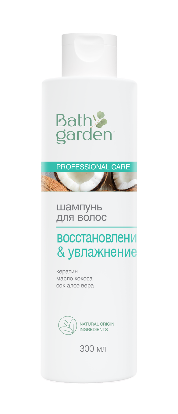 BG Шампунь для волос Восстановление & Увлажнение, 300 мл