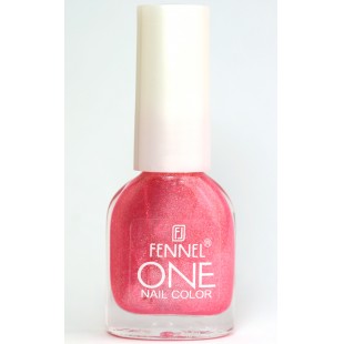 FENNEL Лак для ногтей One 224 насыщ.роз.с блестк.