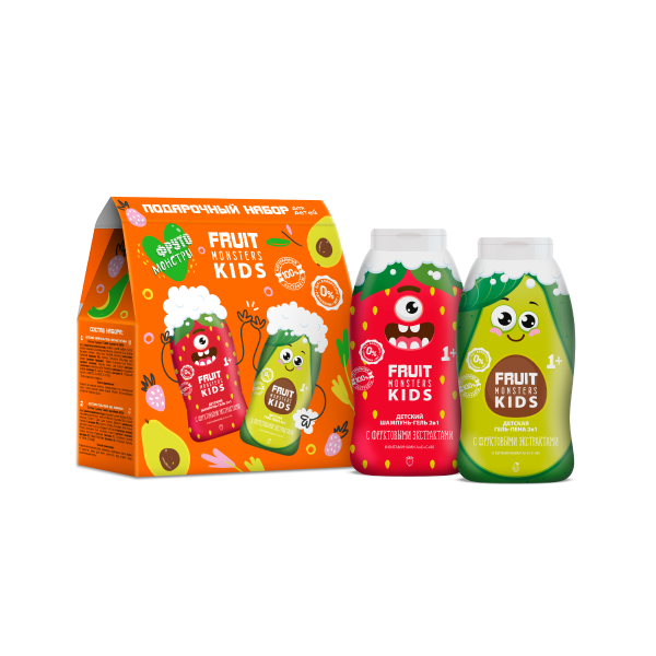 ПН Фрутомонстры (Шампунь-гель Лесные ягоды 250мл+Гель-пена Авокадо 250мл)